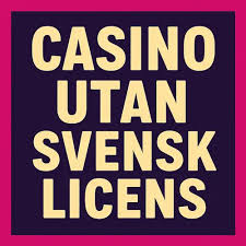 Bästa utländska casinon utan svensk licens